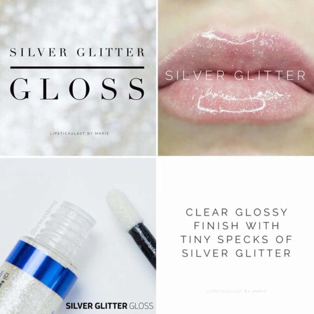 Silver Glitter Gloss